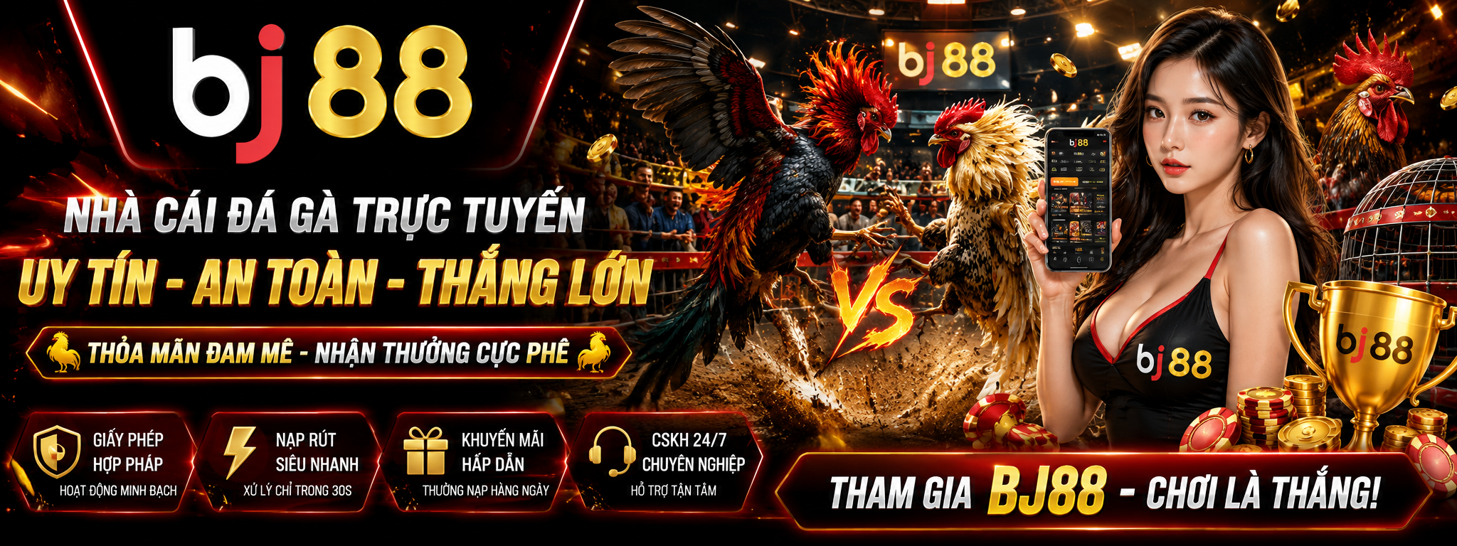 BJ88 - Sảnh Cược Đá Gà BJ88.COM | Link Vào Mobile & PC 2026 BJ88 - Nhà Cái Đá Gà Trực Tuyến Uy Tín Hàng Đầu